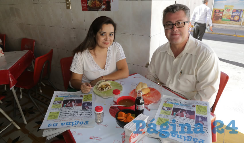 En Loncher&iacute;a El Mono almorzaron Roc&iacute;o Silva Rodr&iacute;guez y C&eacute;sar Lozano Herrera