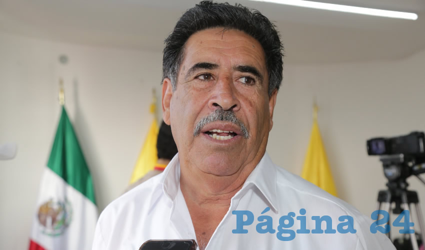 Daniel Vital Cruz, presidente del CEE del PRD en Aguascalientes (Foto: Eddylberto Luévano Santillán)