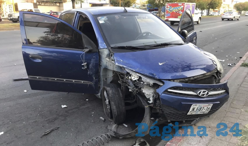El peligroso &Eacute;dgar Francisco manejaba este veh&iacute;culo Hyundai i10 azul