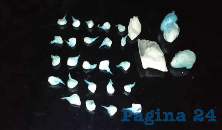 Las 25 dosis de &ldquo;crystal&rdquo;, que Aciel de Jes&uacute;s &ldquo;N&rdquo; &ldquo;N&rdquo; ten&iacute;a listas para su venta