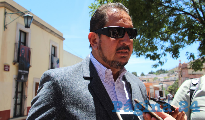 Ramiro Sánchez Mercado, alcalde de Monte Escobedo (Foto Rocío Castro Alvarado)