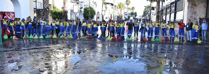 Gracias a la intensa labor de los 366 trabajadores que fueron comisionados a la zona ferial, se recolectaron mil 46 toneladas de residuos, cifra superior a la registrada en 2018