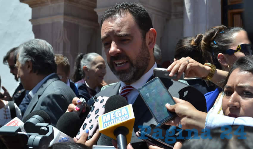 Alejandro Tello Cristerna, gobernador del estado: Hay un grupo delincuencial que está entrando a Zacatecas por parte de Jalisco, concretamente a Nochistlán, Apulco, Monte Escobedo y Valparaíso (Foto Merari Martínez)