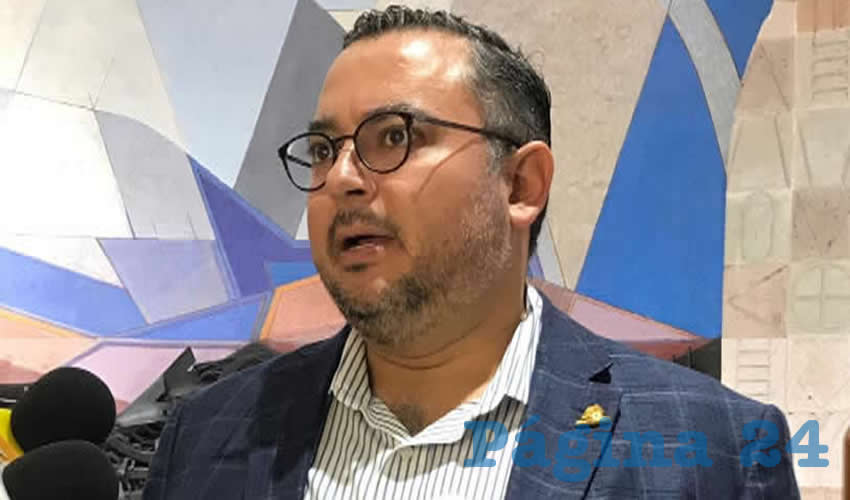 Alejandro Enríquez Suárez del Real, presidente del Centro Empresarial de Zacatecas de la Confederación Patronal de la República Mexicana (Coparmex) (Foto Merari Martínez)