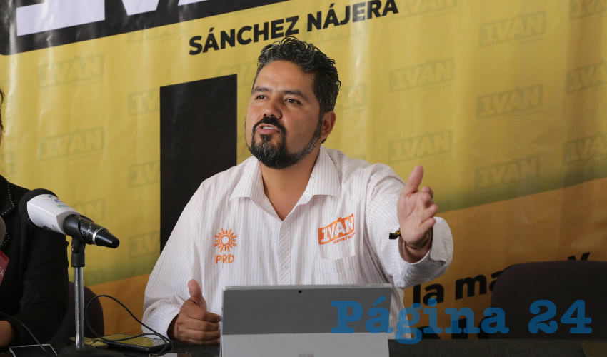 Iván Alejandro Sánchez Nájera, candidato del PRD a presidente municipal de Aguascalientes (Foto: Eddylberto Luévano Santillán)