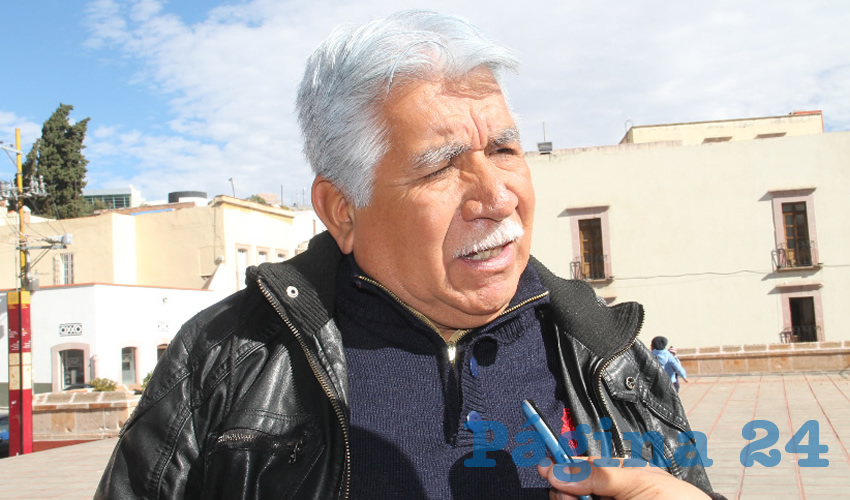José Santos Cervantes, integrantes del Frente Social por la Soberanía Popular (FSSP) (Foto Rocío Castro Alvarado)