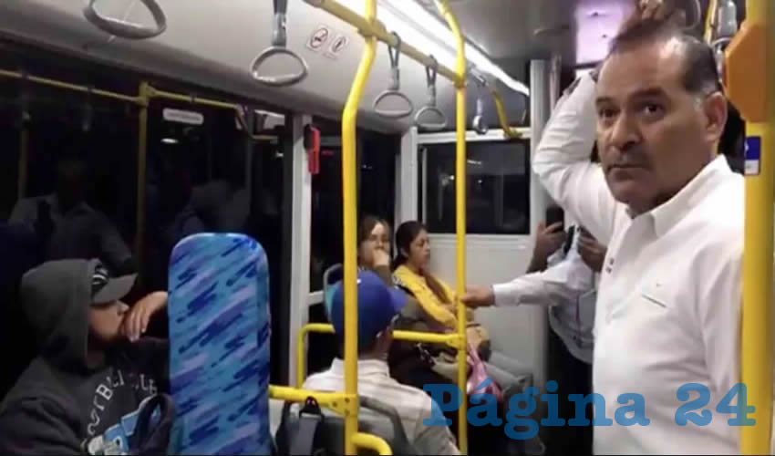Mart&iacute;n Orozco Sandoval viaj&oacute; en cami&oacute;n urbano y dialog&oacute; con pasajeros