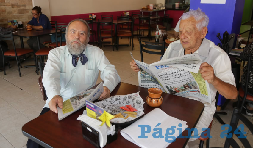 En el restaurante La Madero almorzaron Juan Manuel Lozano Lezama y Ramón Castañeda García