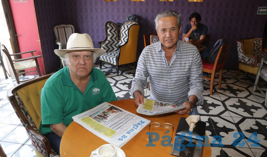 En Café del Ángel departieron Rafael Íñiguez y Antonio Robledo Sánchez, ingeniero