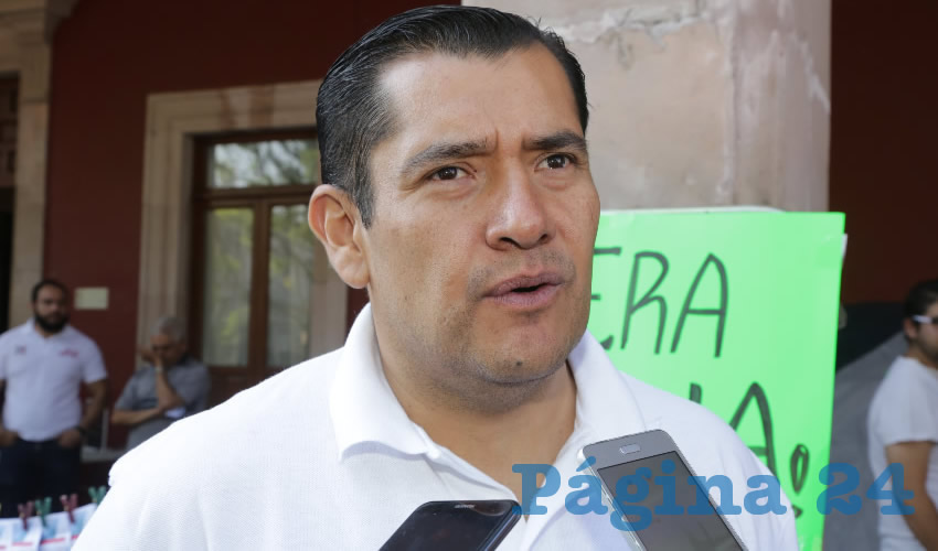 Netzahualc&oacute;yotl Ventura Anaya, candidato del PRI por la Presidencia Municipal de Aguascalientes (Foto: Eddylberto Lu&eacute;vano Santill&aacute;n)