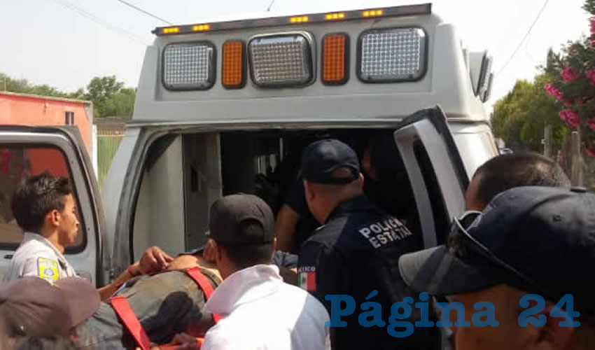 Ampelio “N” “N” fue llevado desde Palo Alto a la Clínica 2 del IMSS, para ser atendido de quemaduras en un brazo y probable fractura de cráneo
