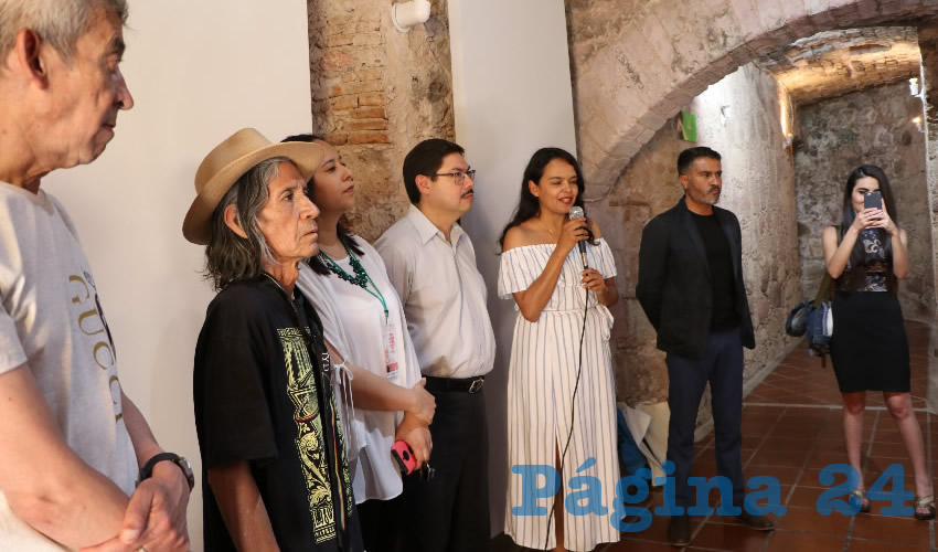En la bóveda del Centro Cultural Ciudadela del Arte fue inaugurada la exposición de gráfica para celebrar los primeros 10 años del taller Veta Gráfica, que a lo largo de esta década se ha dedicado a fortalecer la producción y difusión de este género en el estado de Zacatecas y el país (Foto Rocío Castro Alvarado)