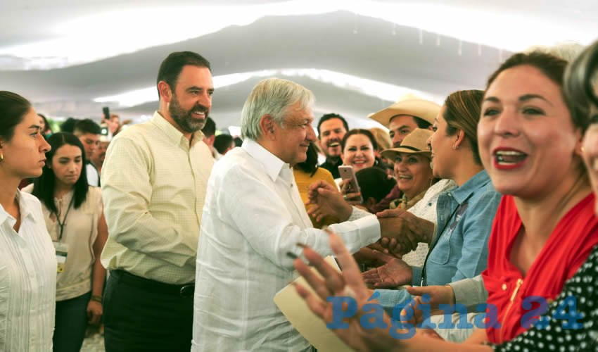 Alejandro Tello Cristerna y Andrés Manuel López Obrador