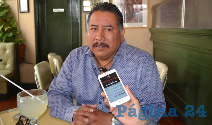 Felipe Pinedo Hernández, miembro del Frente Popular de Lucha por Zacatecas (FPLZ) (Foto Merari Martínez)