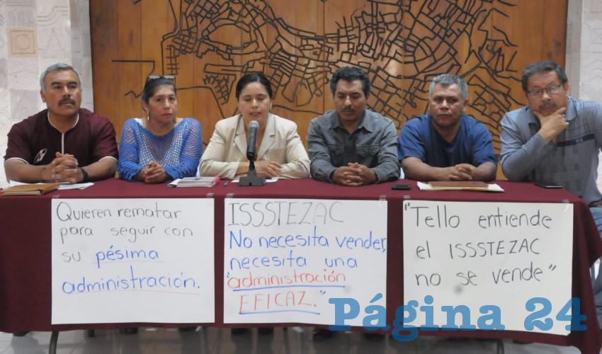 Dávila Luévano refirió: “A partir del proceso que se está realizando en el Issstezac para la reforma del 2019, se ha venido presentando información de los estudios actuariales en el que se ha informado que se requiere que lo que está en infraestructura se convierta en liquidez para poder solventar los gastos del instituto” (Foto Merari Martínez Castro)