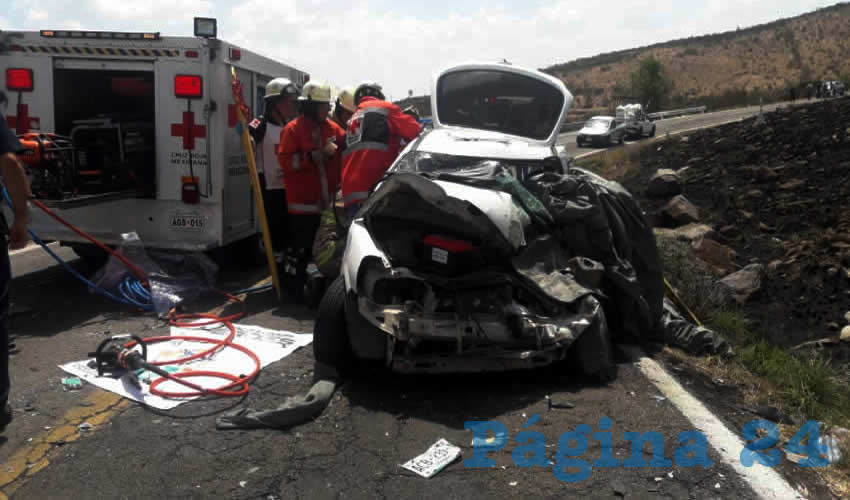 El automóvil Chevrolet Chevy, que guiaba el hoy occiso, Gilberto Macías Ramírez