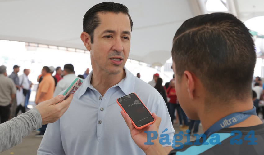 Luis Fernando Landeros Ortiz, consejero presidente del IEE (Foto: Eddylberto Luévano Santillán)