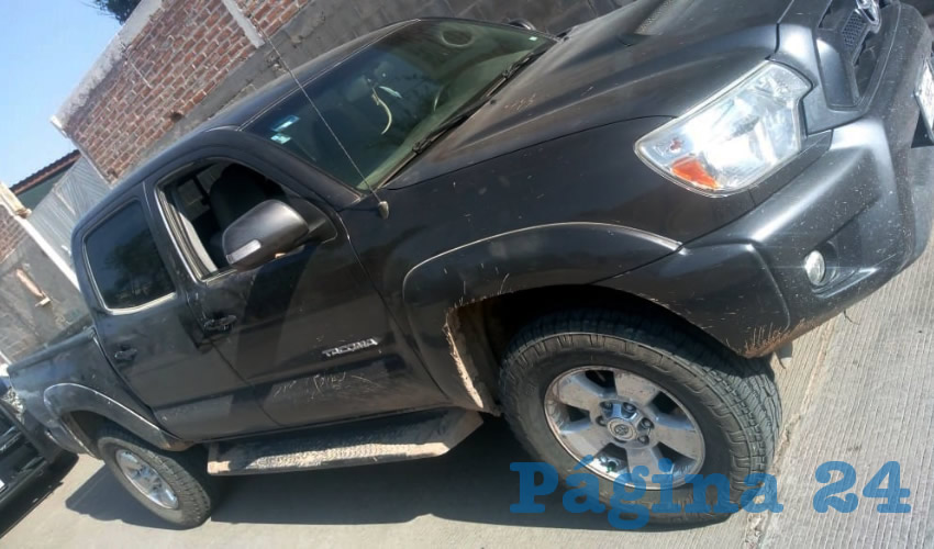 Los asaltantes también se llevaron la camioneta de la víctima, la cual abandonaron en la comunidad La Casita