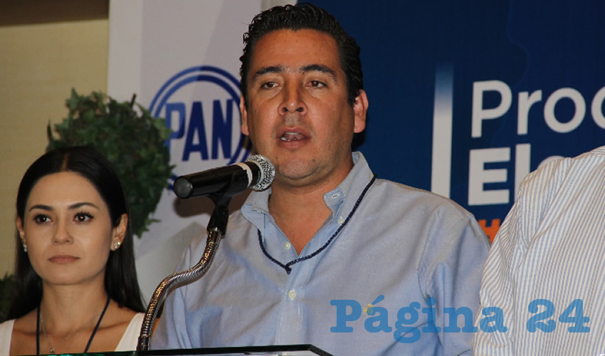 Gustavo Báez Leos, presidente estatal del PAN (Foto: Juan Fernando Reyes Ortega)