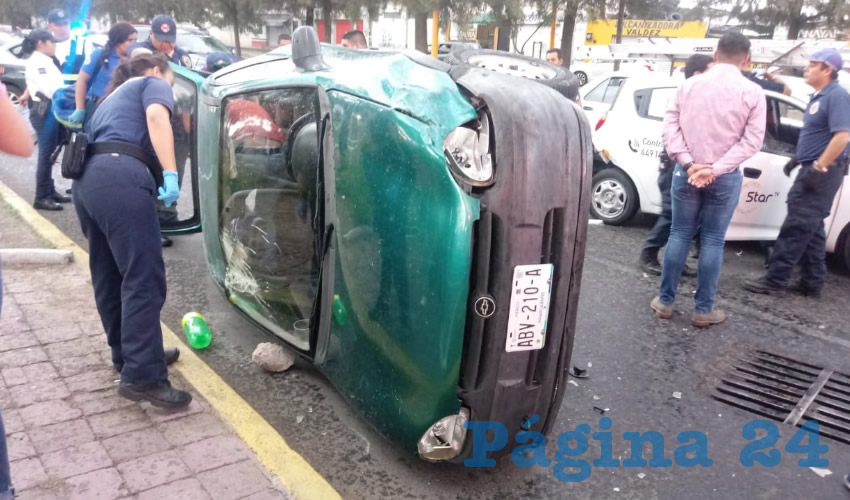 Así quedó el auto Chevrolet Chevy que manejaba Hugo César “N” “N”, de 34 años