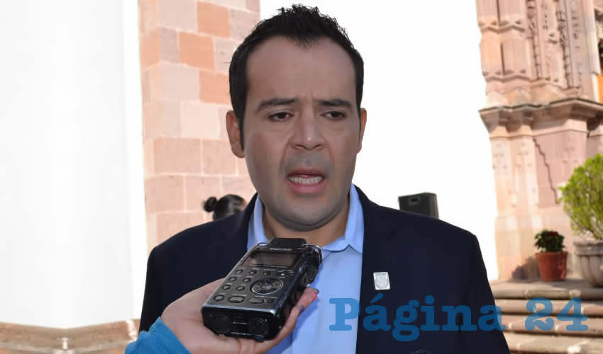 Ulises Mejía Haro, presidente municipal de Zacatecas (Foto Merari Martínez)