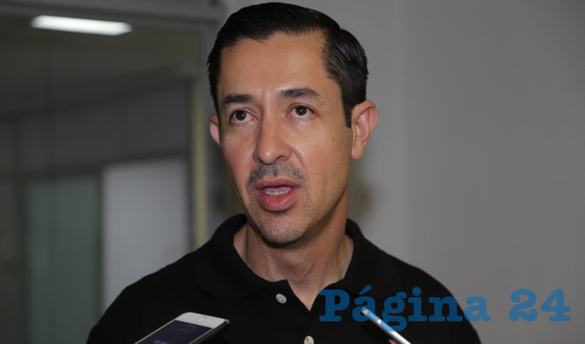 Luis Fernando Landeros Ortiz, consejero presidente del IEE (Foto: Eddylberto Lu&eacute;vano Santill&aacute;n)