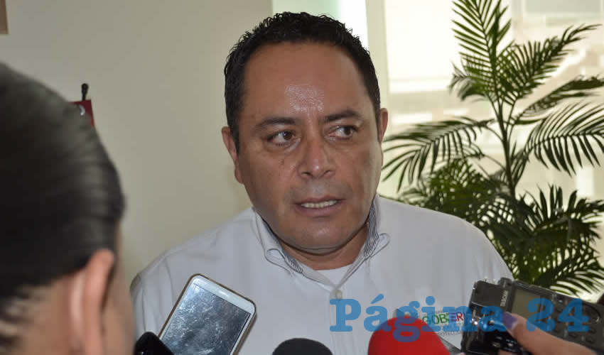 Antonio Caldera Alaniz, titular de la Coordinación Estatal de Protección Civil (PC), (Foto Merari Martínez)