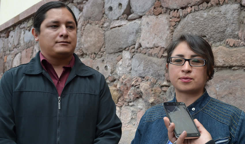 Claudia Elena Domínguez y el encargado de Difusión, Guillermo Dorado, comentaron que la iniciativa surgió con motivo de dar a conocer la importancia del recinto en el propio municipio (Foto: Merari Martínez)
