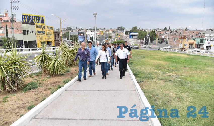 La presidenta municipal de Aguascalientes, Miriam Rodr&iacute;guez Tiscare&ntilde;o, inici&oacute; una serie de recorridos por &aacute;reas de distintas dependencias municipales