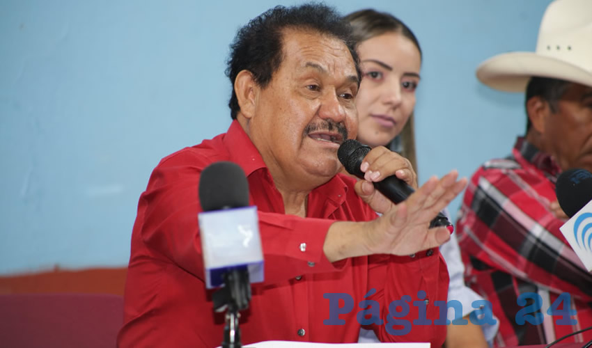 Manuel Medina Ortega, líder del Frente de Lucha Campesina (Foto: Eddylberto Luévano Santillán)