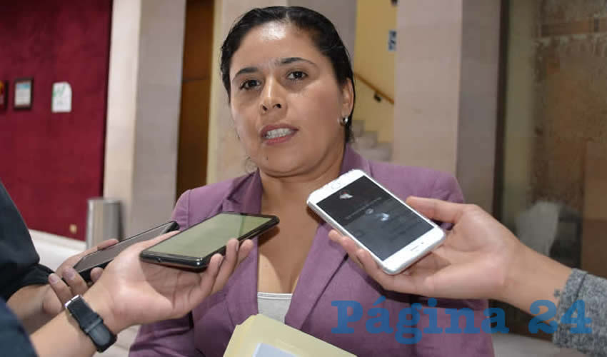 Alma Gloria Dávila Luévano, diputada local de la bancada del Movimiento Regeneración Nacional (Morena) (Foto Merari Martínez)