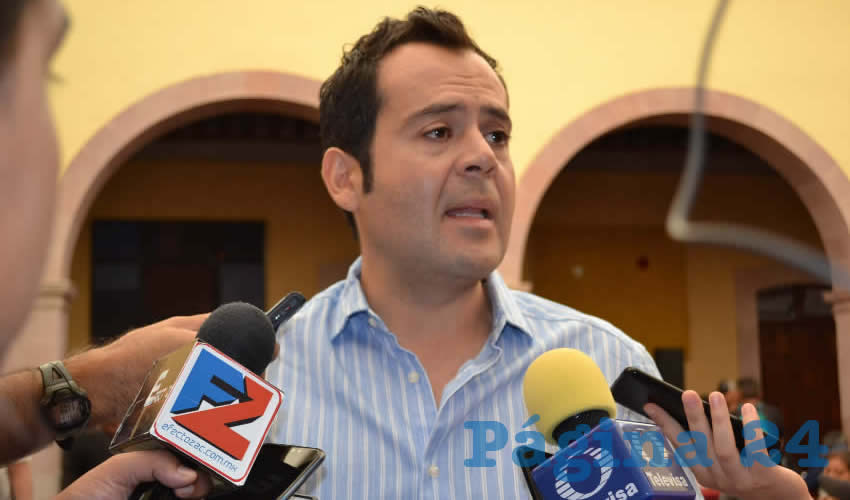 Ulises Mejía Haro, presidente municipal de Zacatecas (Foto Merari Martínez)