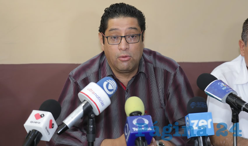Federico Dom&iacute;nguez Ibarra, l&iacute;der del SUTEMA (Foto: Eddylberto Lu&eacute;vano Santill&aacute;n)