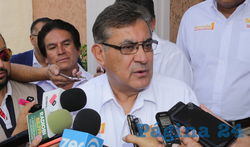 Alfonso Cepeda Salas, dirigente del SNTE (Foto: Eddylberto Luévano Santillán)
