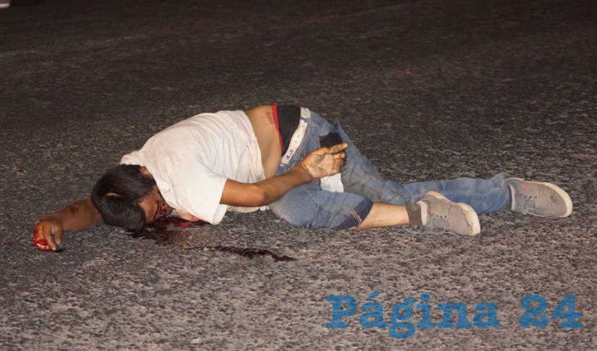 Así quedó el cuerpo del sujeto, quien hasta el cierre de esta edición no había sido identificado