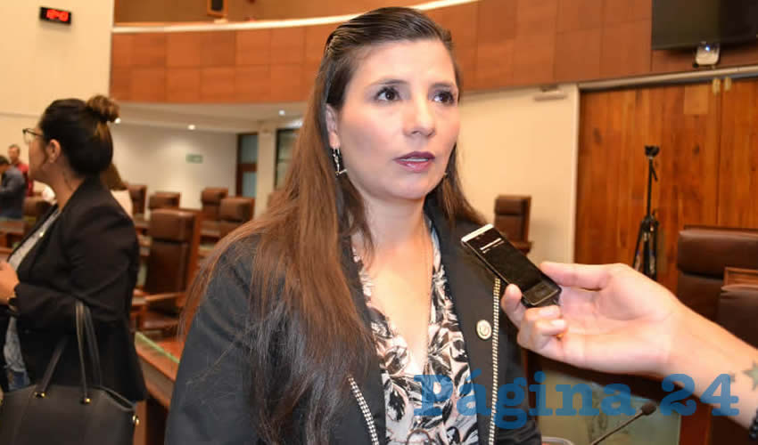 Gabriela Pinedo Morales, diputada local de la bancada del Partido del Trabajo (PT) (Foto Merari Martínez)