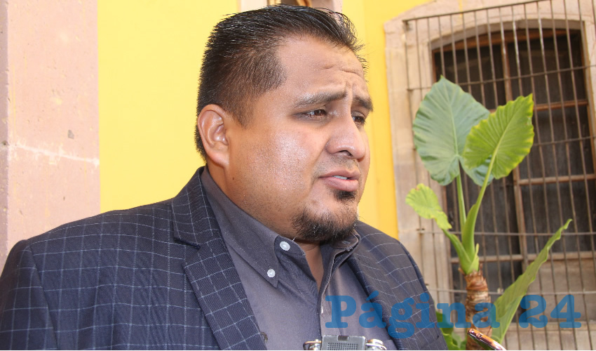 César Ortiz Canizales, presidente municipal de Trancoso (Foto Rocío Castro)