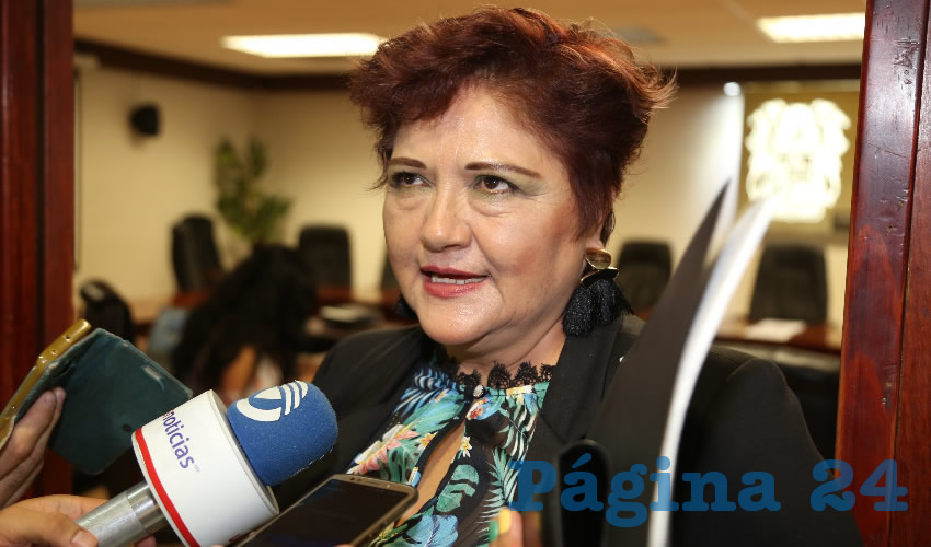 Irma Guillén Bermúdez, diputada local (Foto: Eddylberto Luévano Santillán)