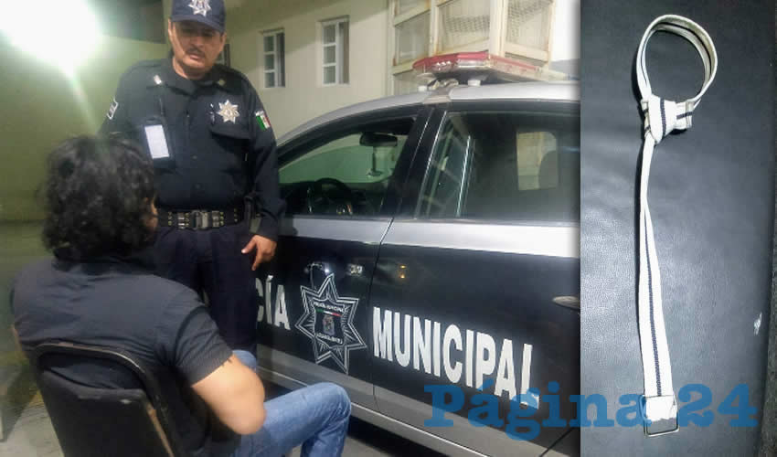 Polic&iacute;as preventivos convencieron al sujeto de desistir y lo llevaron a recibir atenci&oacute;n especializada