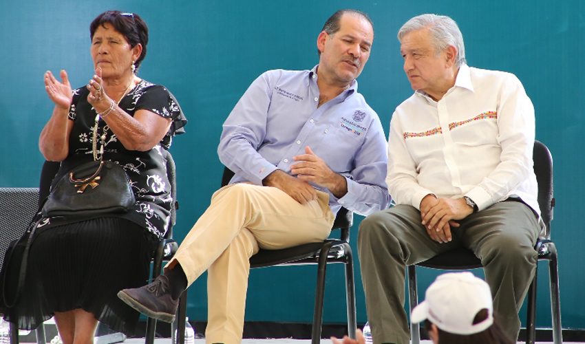 Jesús María, Aguascalientes.- El presidente Andrés Manuel López Obrador ofreció apoyar la economía de Aguascalientes (Fotos: Juan Fernando Reyes/ Eddylbero Luévano/ Página 24)