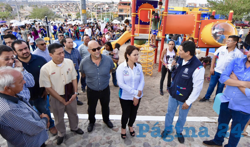 En los trabajos del nuevo parque del fraccionamiento Valle de los Cactus se invirtió 1 millón 200 mil pesos