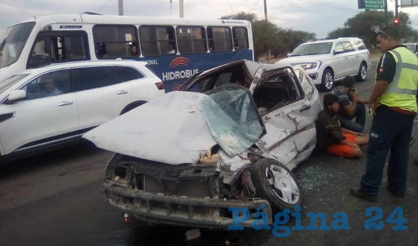 As&iacute; queda el autom&oacute;vil Volkswagen Jetta, que tripulaban Gerardo Ruvalcaba Murillo y Andr&eacute;s &ldquo;N&rdquo; &ldquo;N&rdquo;