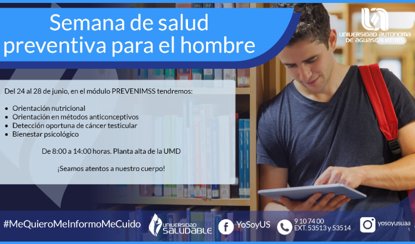 Los pacientes podrán despejar sus dudas sobre el cáncer de próstata y la prueba del antígeno prostático, misma que se realiza en laboratorios externos