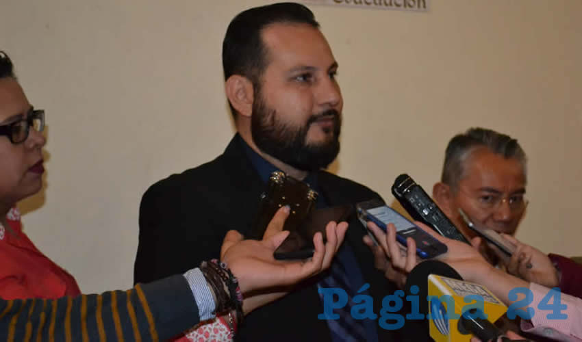 Remberto Sandoval Aréchiga, secretario técnico de la Unidad Académica de Ingeniería Eléctrica de la Benemérita Universidad Autónoma de Zacatecas (BUAZ) (Foto Merai Martínez)