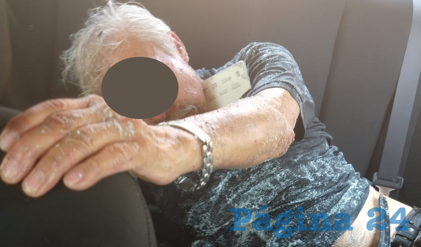 Carlos &ldquo;N&rdquo; &ldquo;N&rdquo;, de 66 a&ntilde;os de edad, fue rescatado por civiles y polic&iacute;as