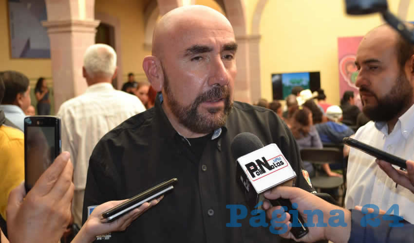 Jorge Eduardo Muñoz Franco, director de Seguridad Pública Municipal de Zacatecas (Foto Merari Martínez)