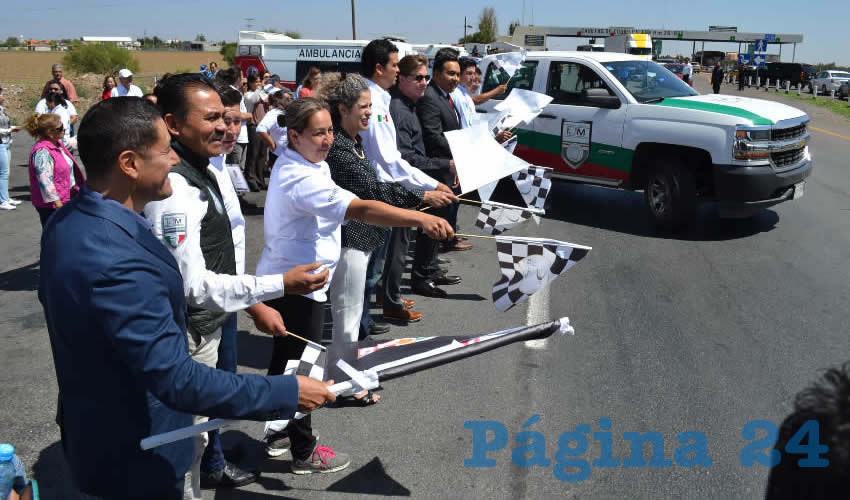 En la caseta de cobro de Calera se dio el banderazo de salida al Programa Paisano en el estado (Foto: Merari Martínez)