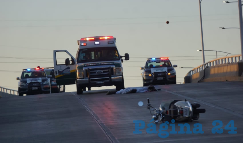 El trágico percance ocurrió en el puente de bulevar a Zacatecas en su cruce con avenida Siglo XXI