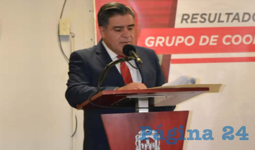 Ismael Camberos Hernández, secretario de Seguridad Pública (Foto Merari Martínez)