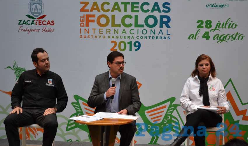 Del 28 de julio al 4 de agosto se llevará a cabo el Festival Zacatecas del Folclor Internacional 2019, en el cual se realizarán cerca de 180 actividades en las plazas públicas del Centro Histórico de Zacatecas, así como en diversas sedes de 24 municipios del estado (Foto Merari Martínez)